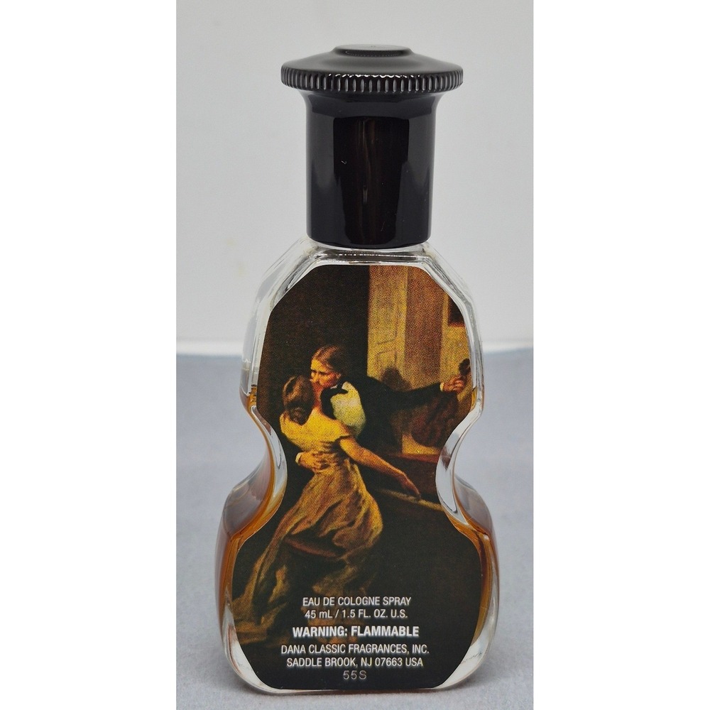 Vintage Dana Tabu Eau de Cologne Spray Women 1.5 oz Violin Bottle Art Label